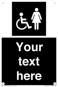 Custom information: black panel disabled and female